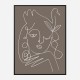 The Swan Brown Wall Art Print The Swan Brown Wall Art Print