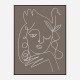 The Swan Brown Wall Art Print The Swan Brown Wall Art Print