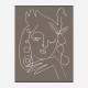 The Swan Brown Wall Art Print The Swan Brown Wall Art Print