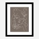 The Swan Brown Wall Art Print The Swan Brown Wall Art Print