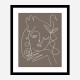 The Swan Brown Wall Art Print The Swan Brown Wall Art Print