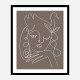 The Swan Brown Wall Art Print The Swan Brown Wall Art Print