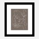 The Swan Brown Wall Art Print The Swan Brown Wall Art Print