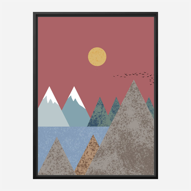 Mountain Landscape Wall Art Print