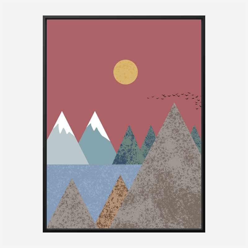 Mountain Landscape Wall Art Print