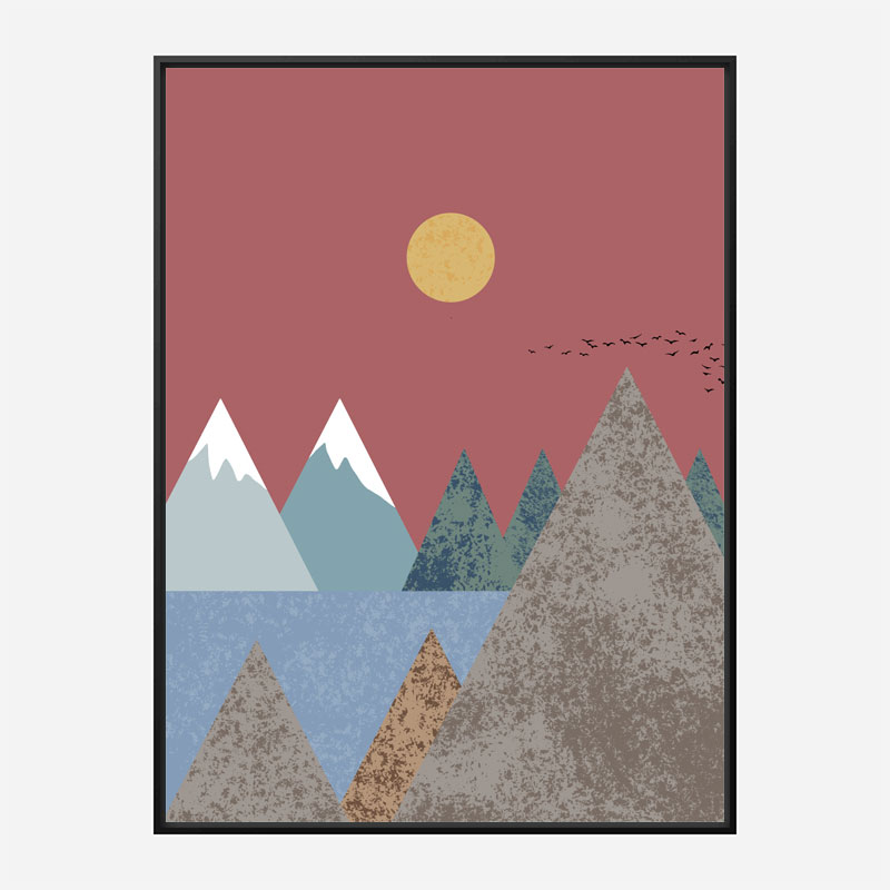 Mountain Landscape Wall Art Print Mountain Landscape Wall Art Print