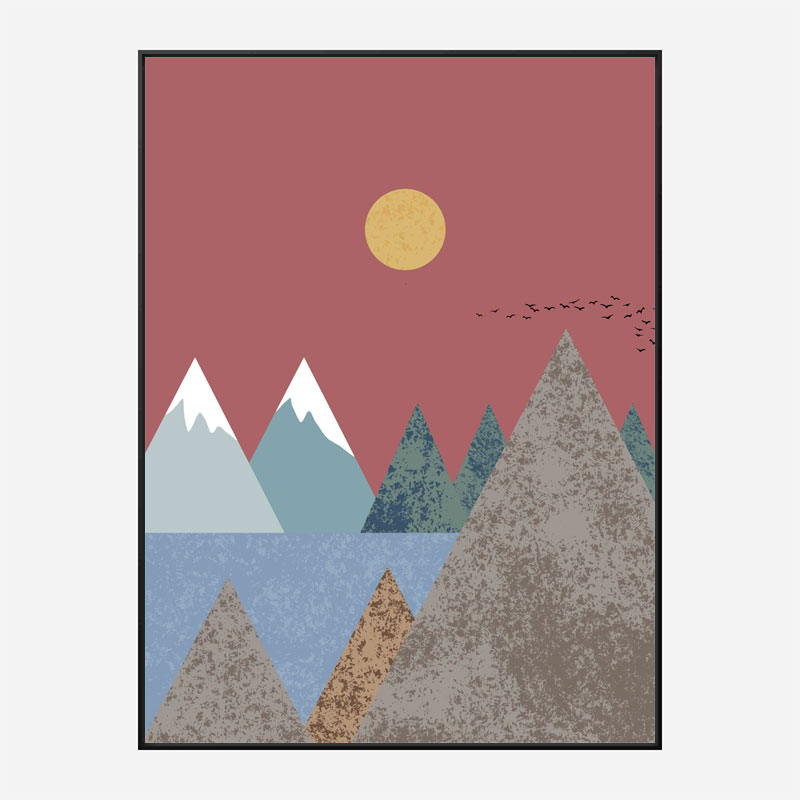 Mountain Landscape Wall Art Print