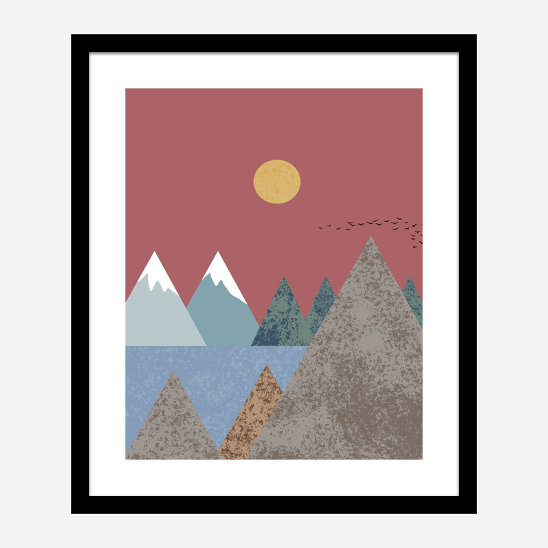 Mountain Landscape Wall Art Print