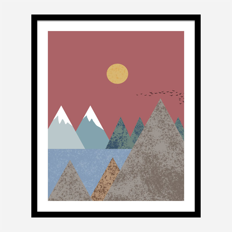 Mountain Landscape Wall Art Print