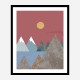 Mountain Landscape Wall Art Print