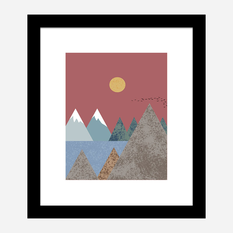 Mountain Landscape Wall Art Print