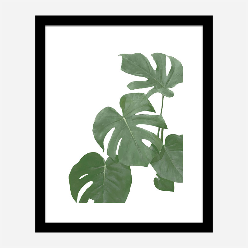 Monstera Aqua 03 Wall Art Print Monstera Aqua 03 Wall Art Print