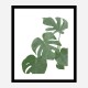 Monstera Aqua 03 Wall Art Print