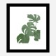 Monstera Aqua 03 Wall Art Print