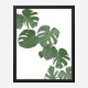 Monstera Aqua 02 Wall Art Print