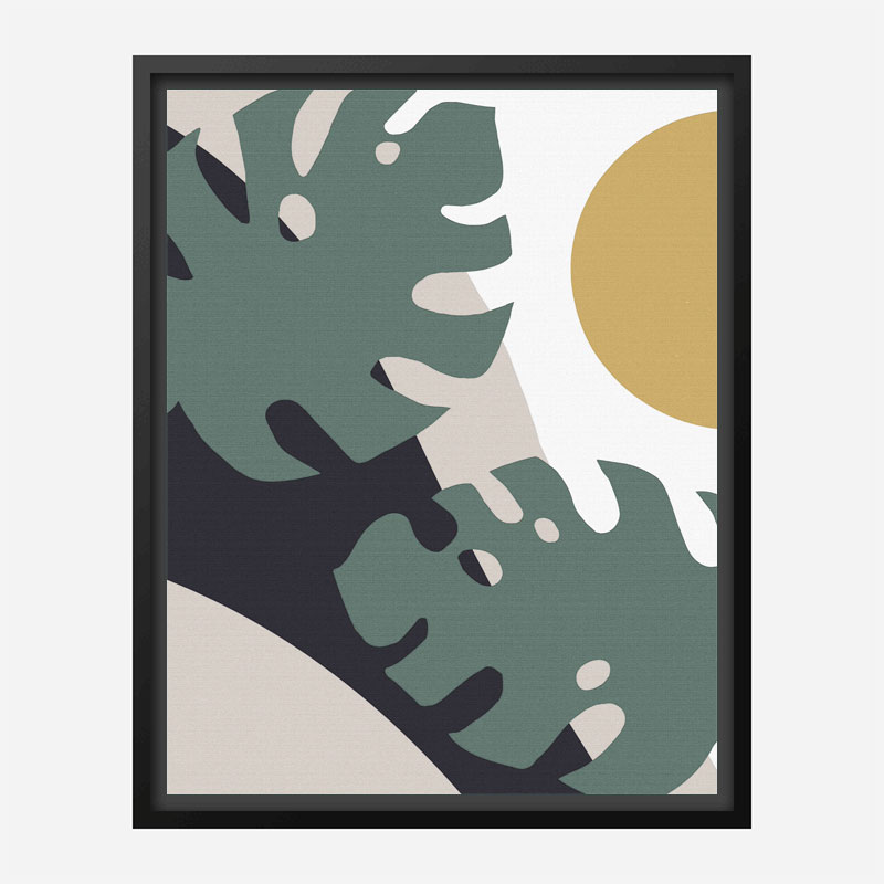 Monstera Cut Out 1 Wall Art Print