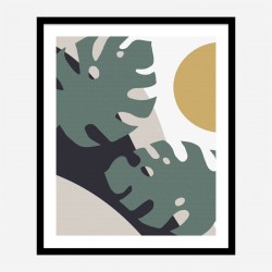 Monstera Cut Out 1 Wall Art Print