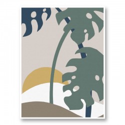 Monstera Cut Out 2 Wall Art Print