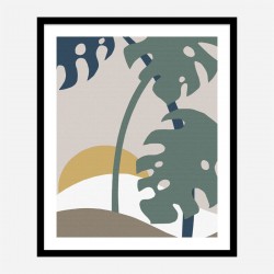 Monstera Cut Out 2 Wall Art Print