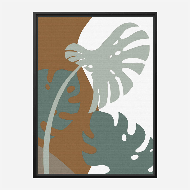 Monstera Cut Out 3 Wall Art Print