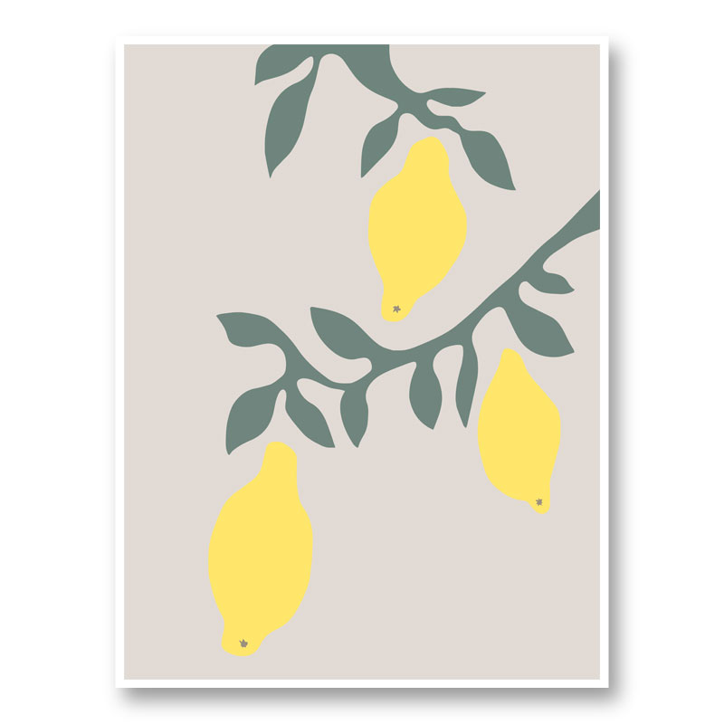 Lemons Wall Art Print