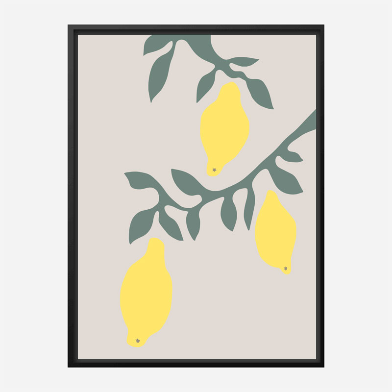 Lemons Wall Art Print