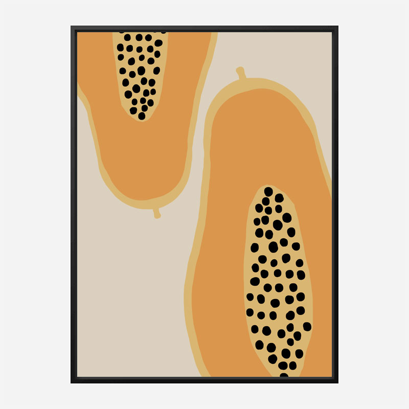 Papaya Fruit Wall Art Print