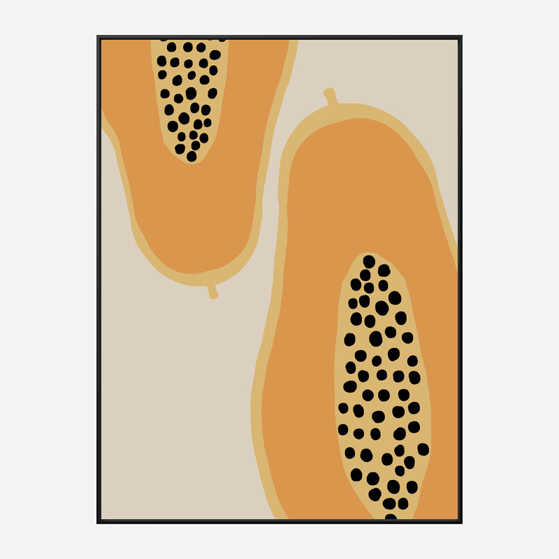 Papaya Fruit Wall Art Print