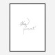 Stay Present Quote Wall Art Print Stay Present Quote Wall Art Print