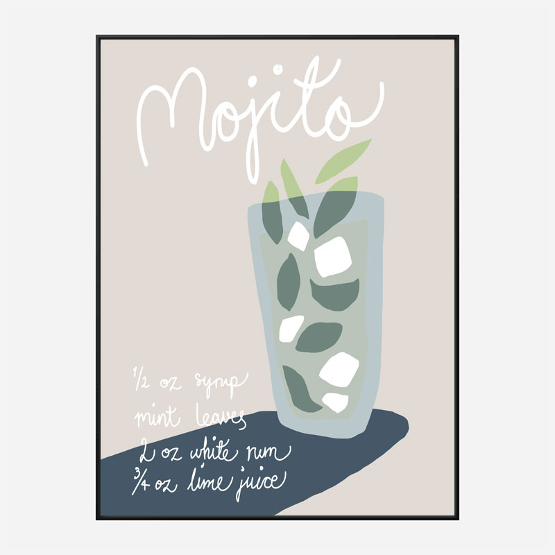Mojito Wall Art Print Mojito Wall Art Print