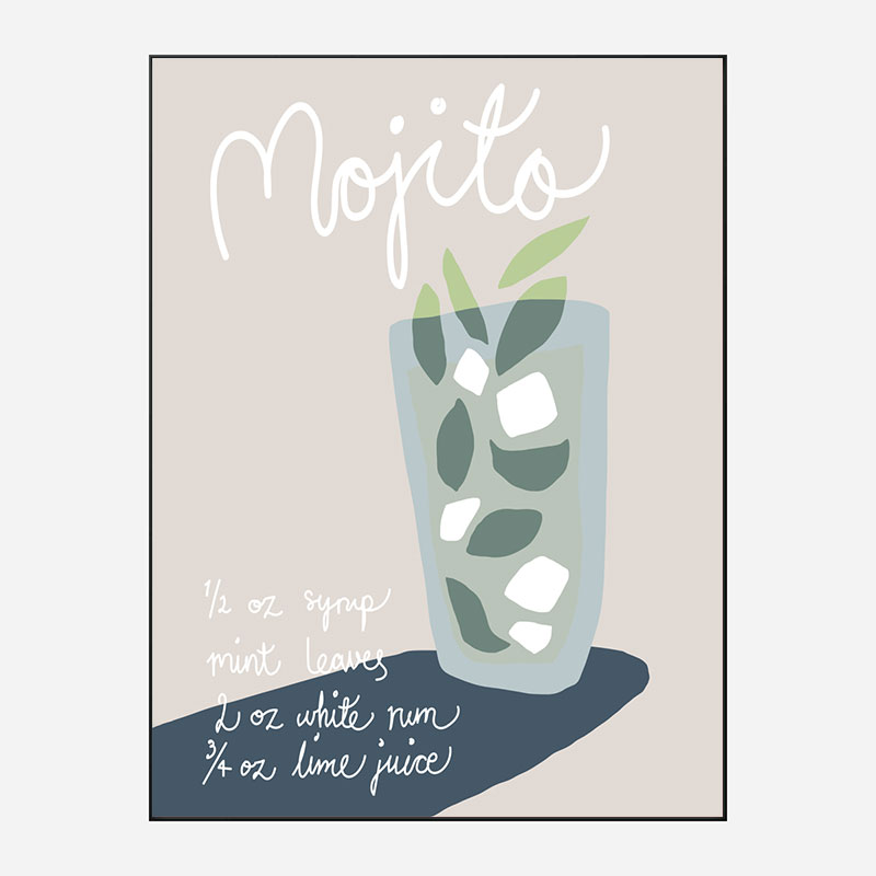Mojito Wall Art Print Mojito Wall Art Print