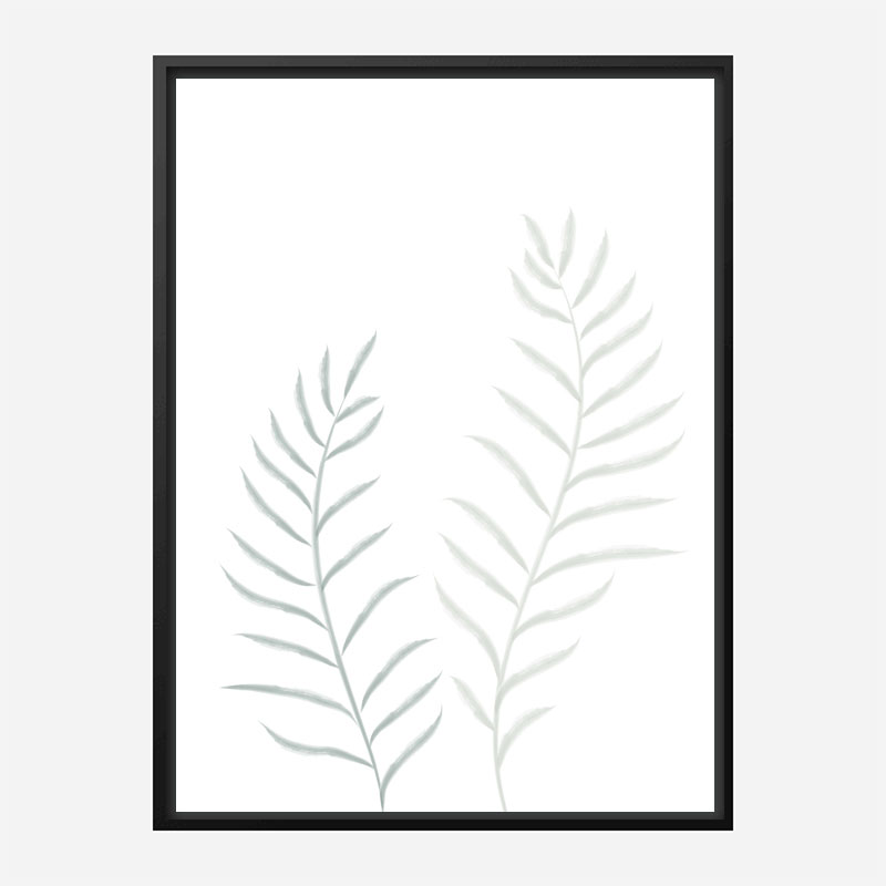 Pale Plants Wall Art Print