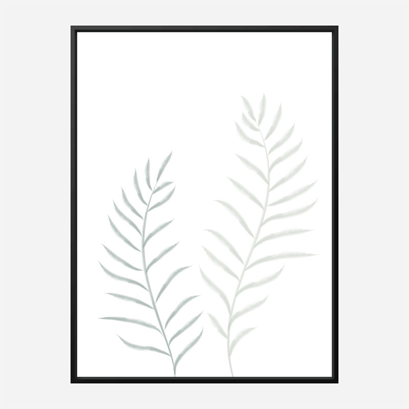 Pale Plants Wall Art Print