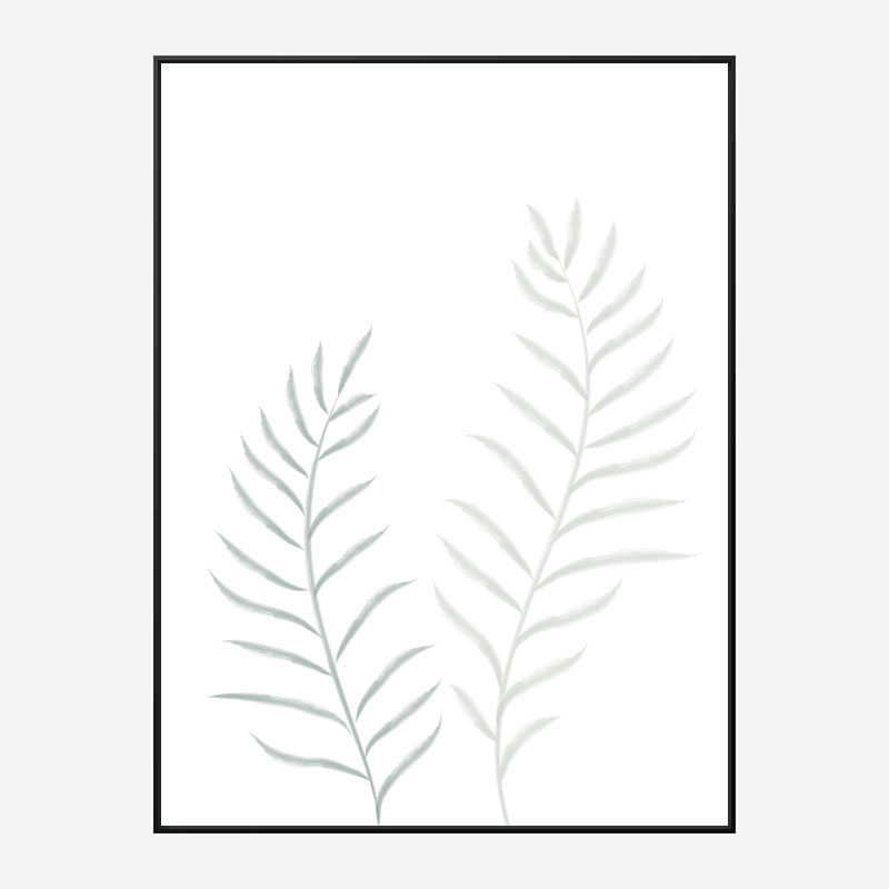 Pale Plants Wall Art Print