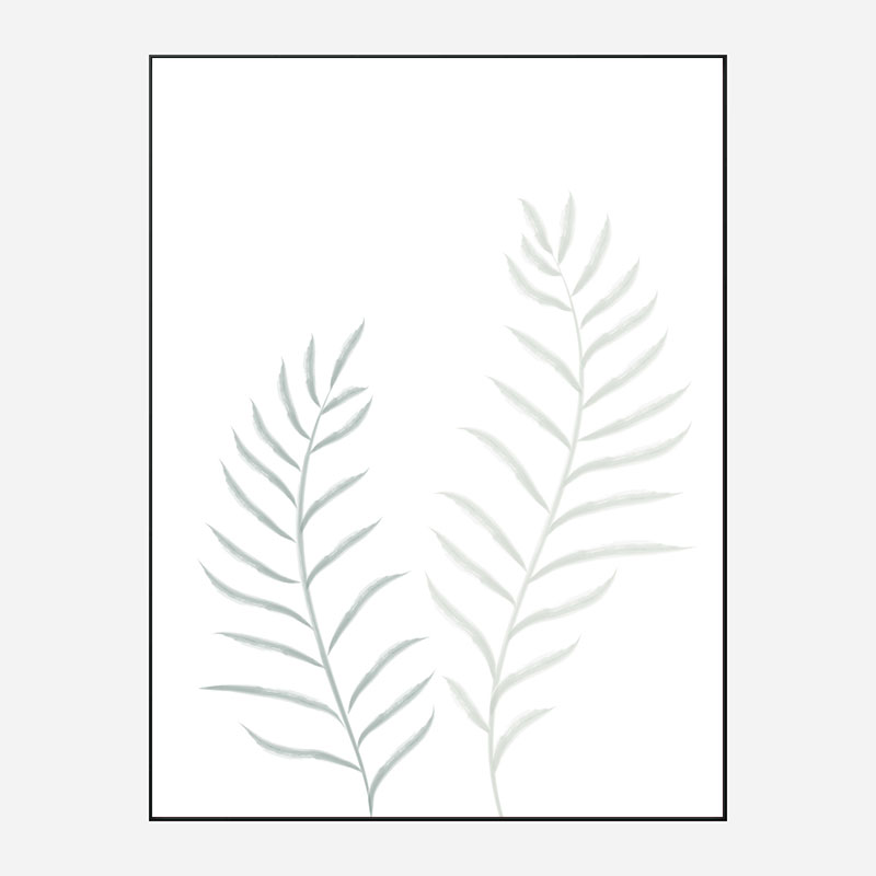 Pale Plants Wall Art Print