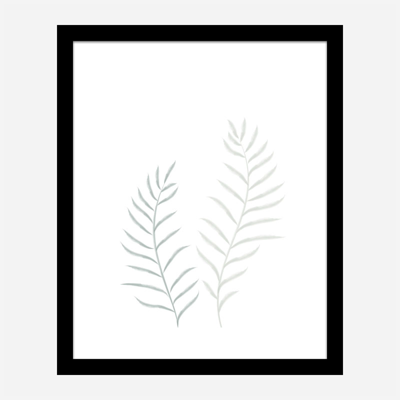 Pale Plants Wall Art Print