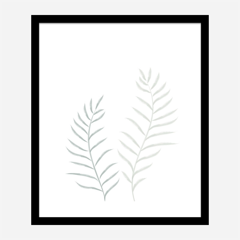 Pale Plants Wall Art Print