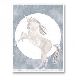 Rising Unicorn Wall Art Print