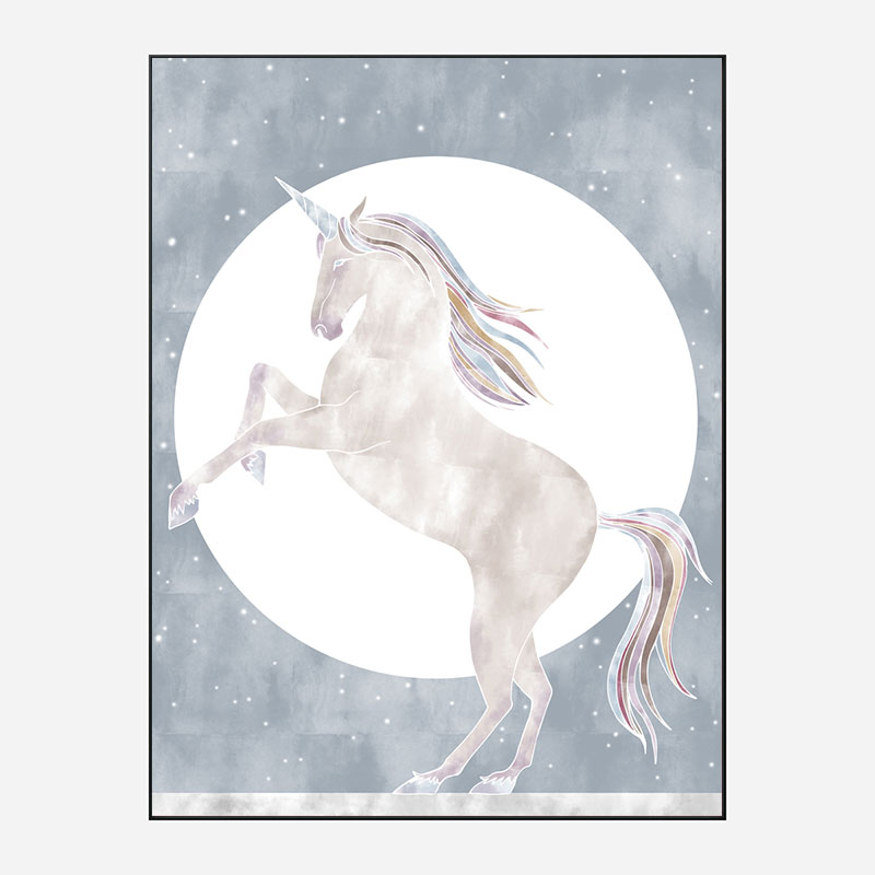 Rising Unicorn Wall Art Print