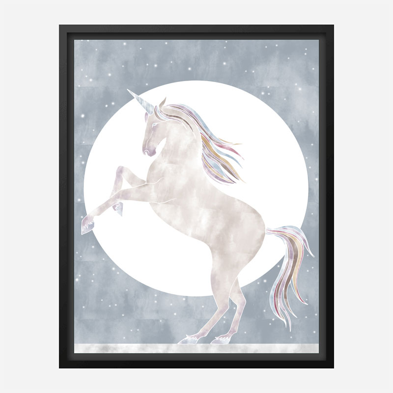 Rising Unicorn Wall Art Print