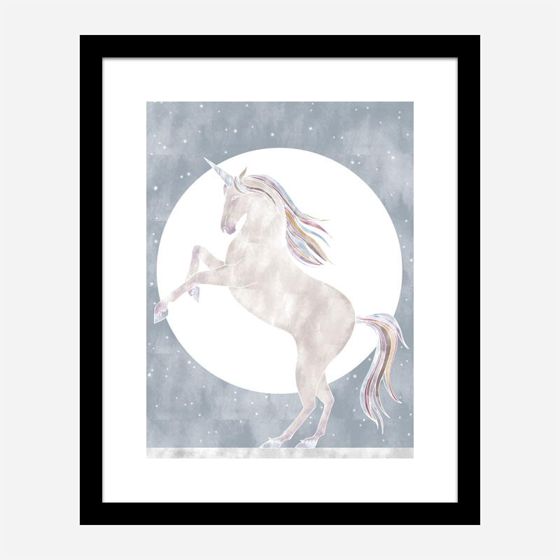 Rising Unicorn Wall Art Print