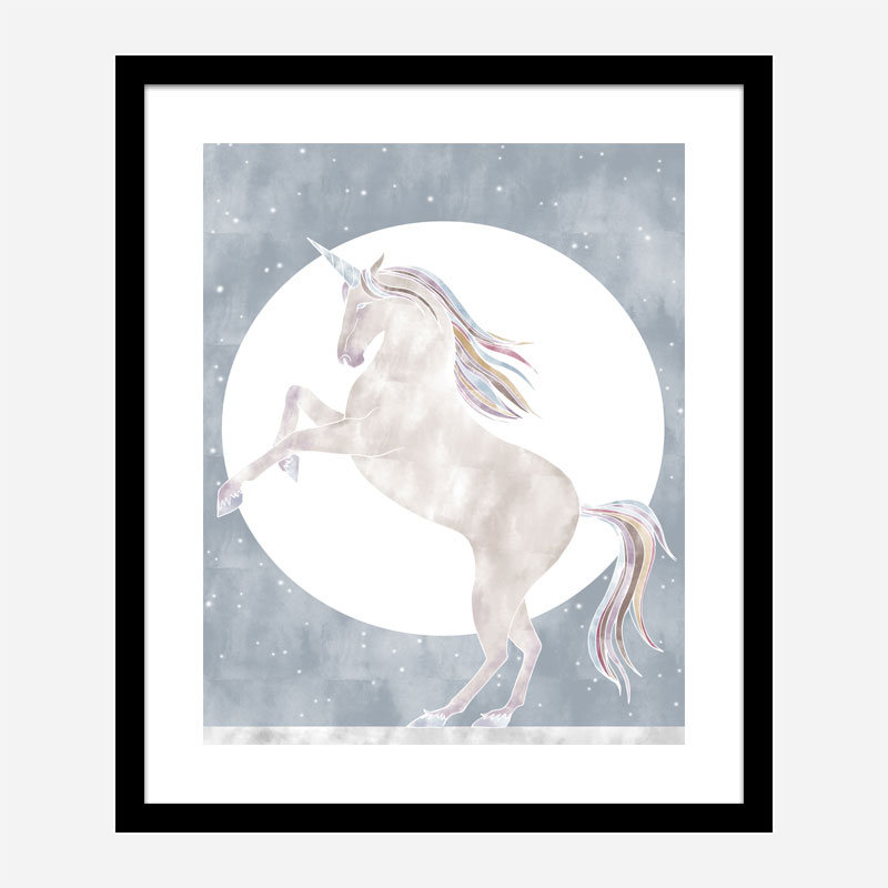 Rising Unicorn Wall Art Print