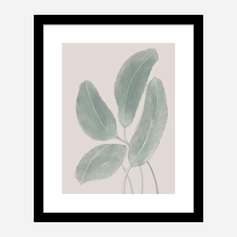 Leaves Watercolor Wall Art Print