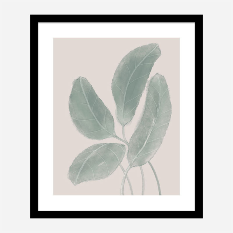 Leaves Watercolor Wall Art Print