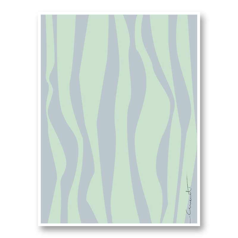 Wavy Stripes Wall Art Print