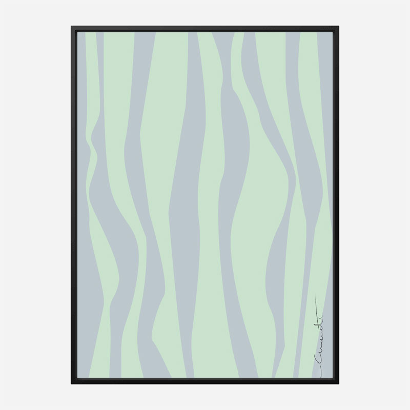 Wavy Stripes Wall Art Print