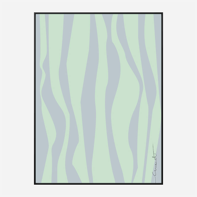 Wavy Stripes Wall Art Print