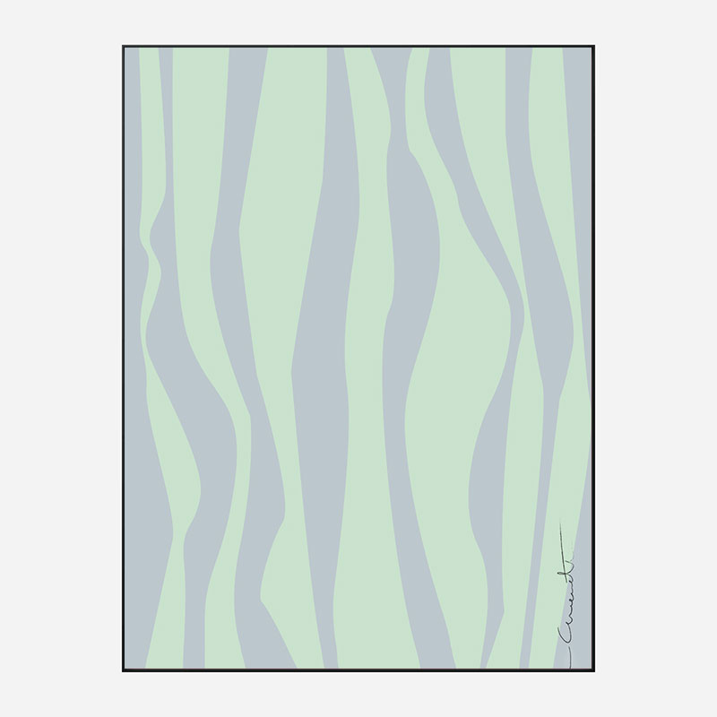 Wavy Stripes Wall Art Print