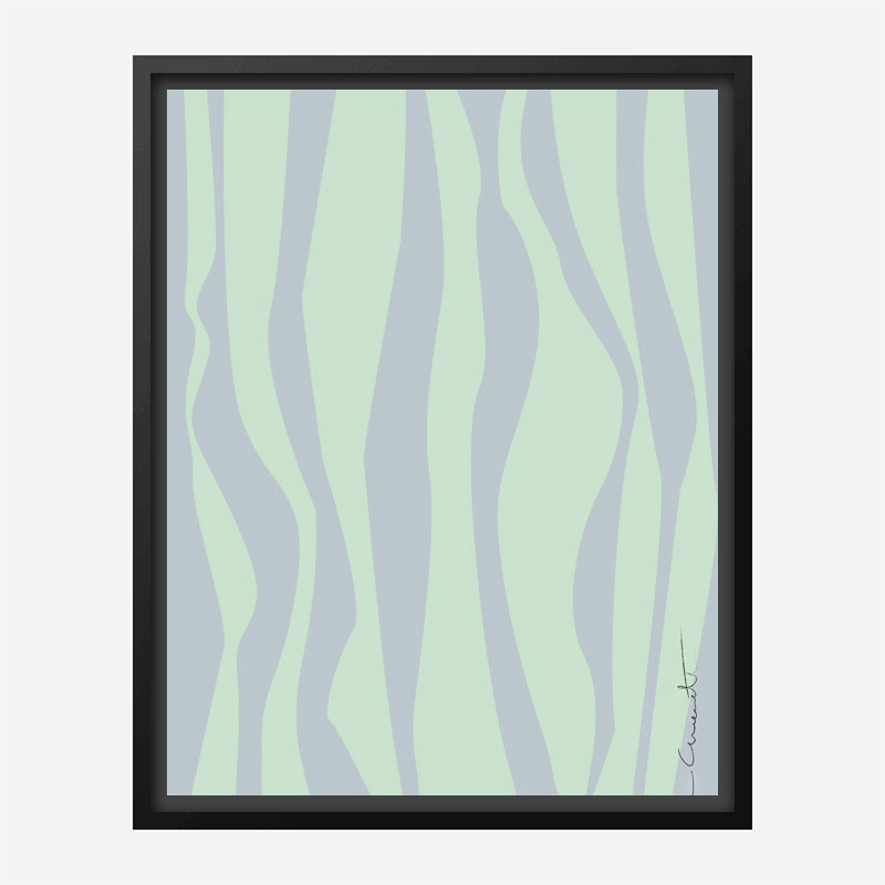 Wavy Stripes Wall Art Print