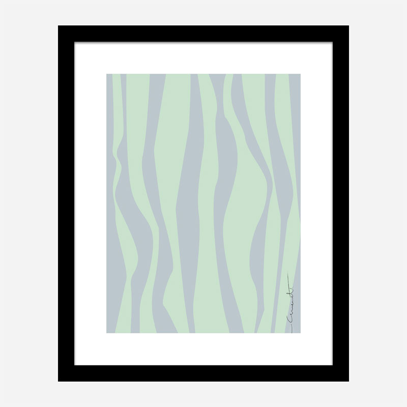 Wavy Stripes Wall Art Print